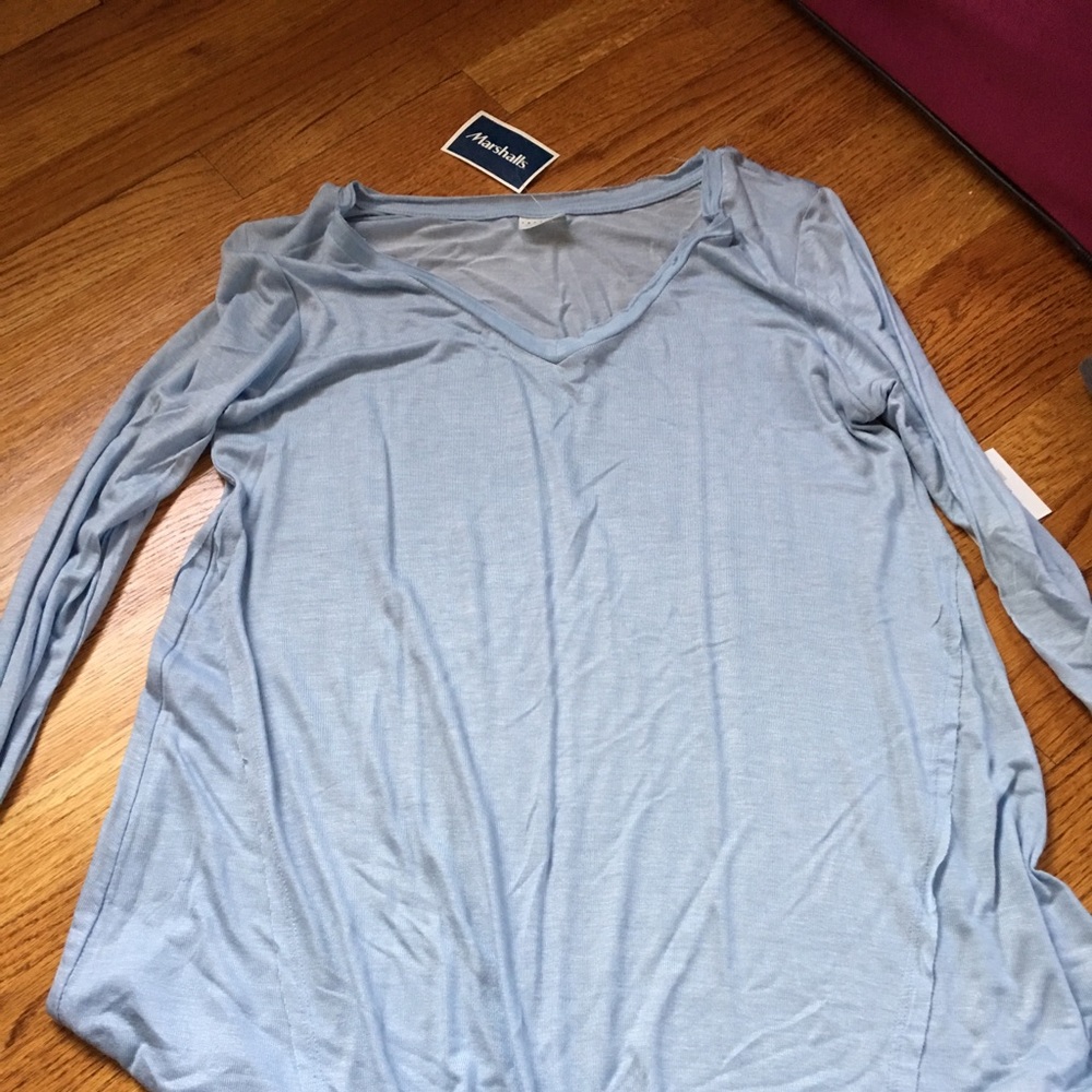 Light Blue Long Sleeve Top